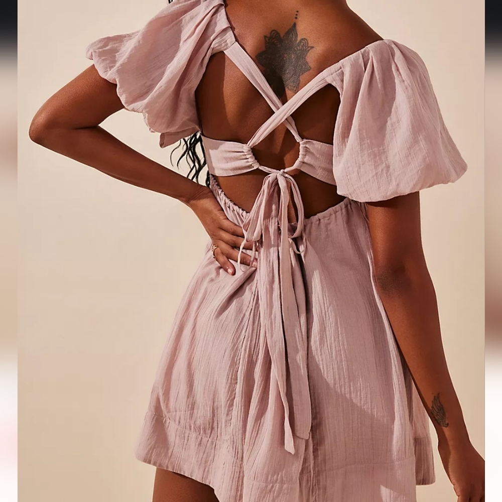 Free People Pink Mini Dress